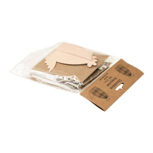 tételeket Méhsejt csirke asztaldísz húsvéti fehér narancs 11×6,5×12cm 6db