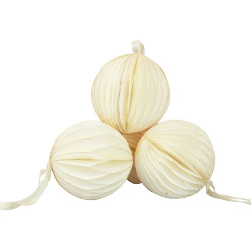 tételeket Méhsejt golyó méhsejt golyó karácsonyi fehér csillogás Ø7cm 4db