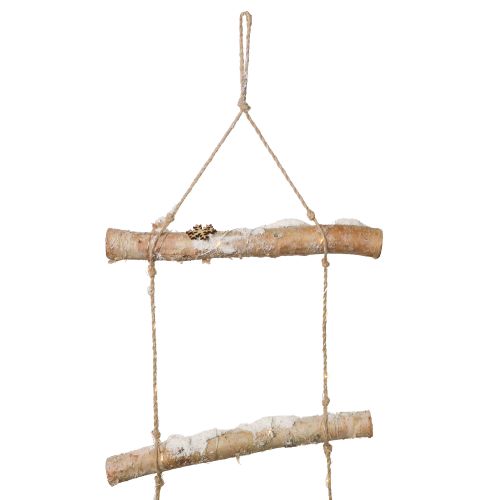 tételeket Karácsonyi fali dekoráció mikro LED tündérlámpákkal, kis fa hópelyhekkel és hófödte ágakkal H150cm