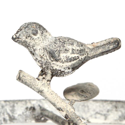 Floristik24 Termékhordozó fém rozsdaszürke dekoratív akasztókhoz Ø24cm H49cm