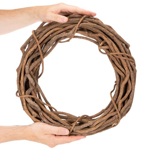 tételeket Természetes fűzfa koszorú virágkötészethez, 40 cm