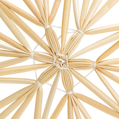 Floristik24 Karácsonyi szalmacsillagok karácsonyfadíszek 8cm 12 darab