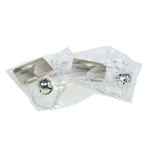 Floristik24 Karácsonyi medál csillag, karácsonyfa fehér 25cm 2db