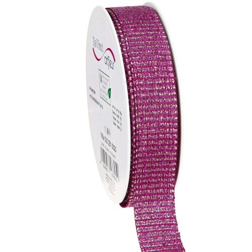 tételeket Karácsonyi szalag arany szálakkal ajándék szalag Erika 25mm 20m