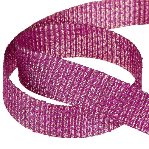 tételeket Karácsonyi szalag arany szálakkal ajándék szalag Erika 25mm 20m