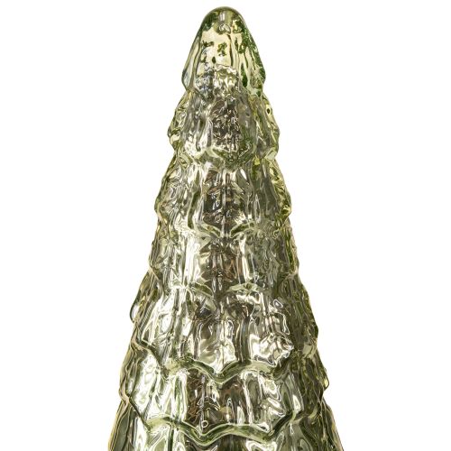 tételeket Karácsonyfa LED világítással, vintage zöldarany, 38 cm