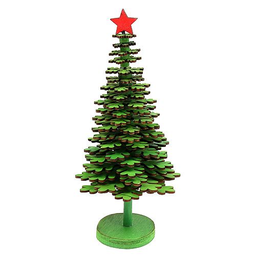 Floristik24 Karácsonyfa hópelyhek zöld 25cm