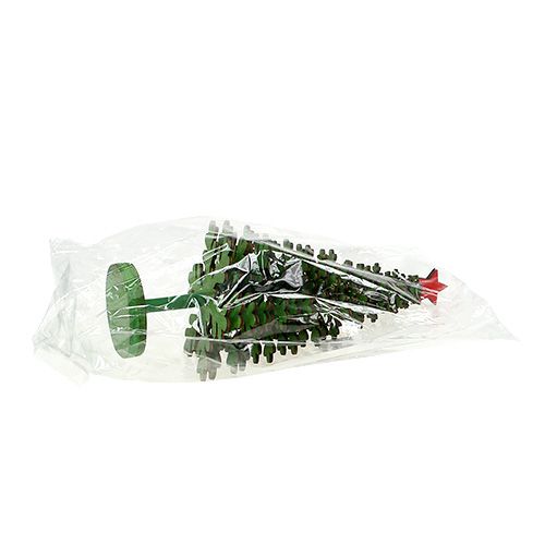 Floristik24 Karácsonyfa hópelyhek zöld 25cm