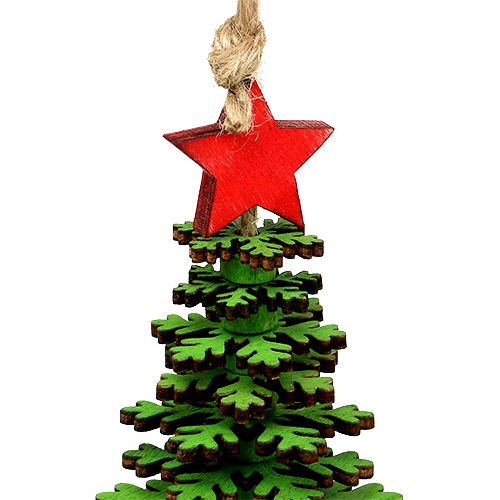 tételeket Zöldre akasztható karácsonyfa 14cm