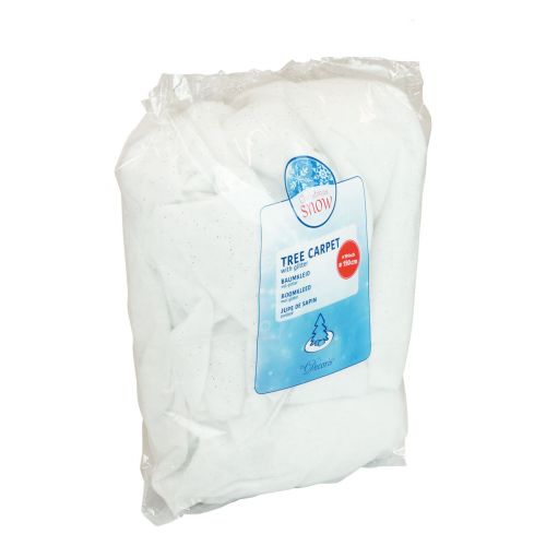 tételeket Karácsonyfa huzat Karácsonyfa huzat fehér csillogó Ø150cm