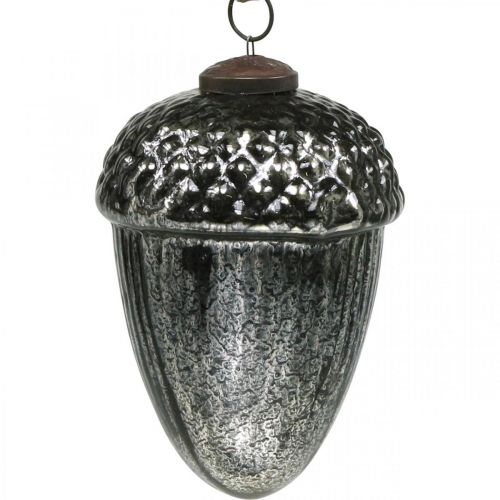 tételeket Vintage karácsonyfadísz makk üveg karácsonyi medál H14cm Ø10cm 2db