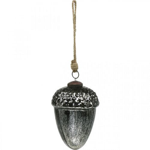 tételeket Vintage karácsonyfadísz makk üveg karácsonyi medál H14cm Ø10cm 2db