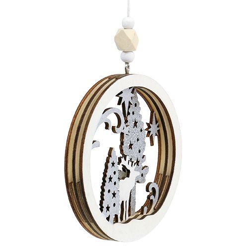 Floristik24 Akasztható karácsonyi dekoráció Ø9,8cm 4db