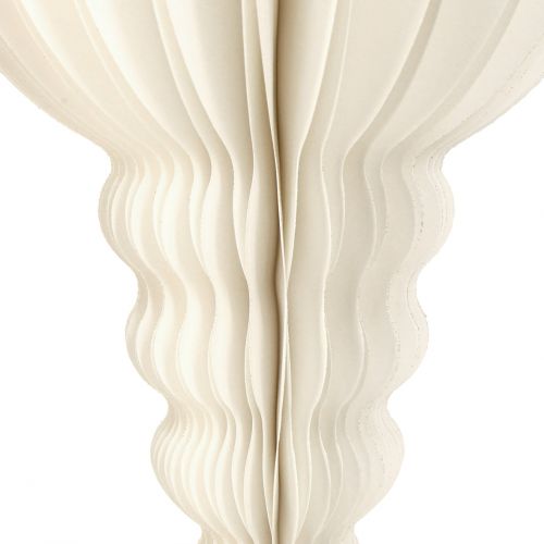 tételeket Elegáns karácsonyi függődekor papírcseppek fehér 80cm