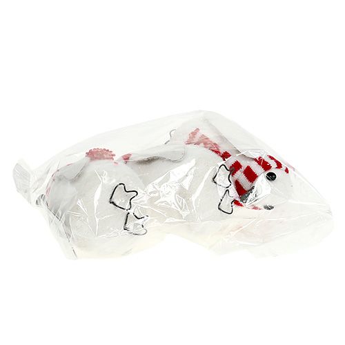 Floristik24 Karácsonyi dekoráció pingvin 11cm fehér 3db