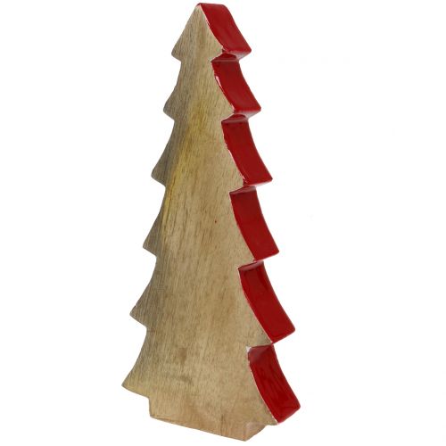 tételeket Karácsonyi dekoráció fenyőfa piros, natúr 28cm