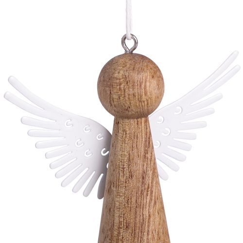 tételeket Karácsonyi angyaldísz fa akasztásra, natúr fehér, 8 cm, 6 darabos szett - Ünnepi angyaldíszek
