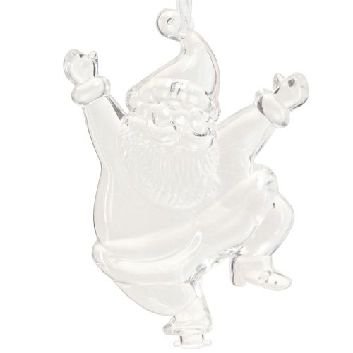 tételeket Karácsonyi figurák téli dekoráció akasztható átlátszó H10cm 3db