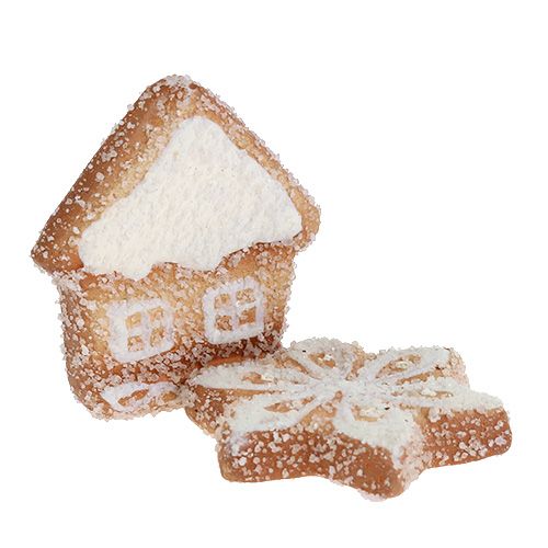 Floristik24 Karácsonyi keksz fehér 3cm - 3,5cm 24db