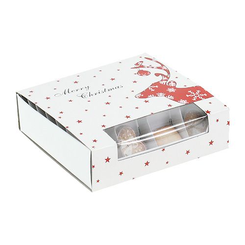 Floristik24 Karácsonyi keksz fehér 3cm - 3,5cm 24db