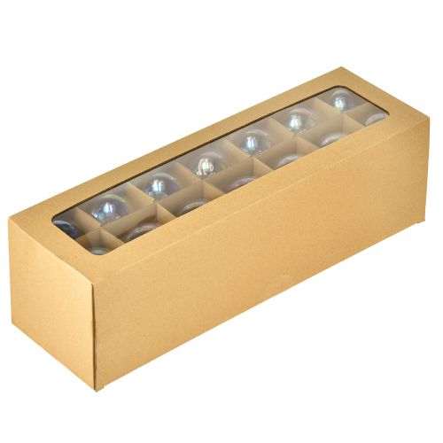 tételeket Gyöngyházhatású üveggömb irizáló csillogással, 6 cm, 24 darab