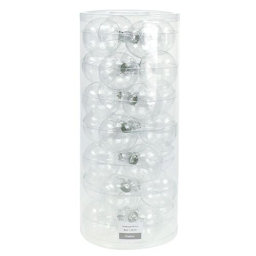 tételeket Karácsonyi golyós üveg Ø6cm átlátszó 24 db