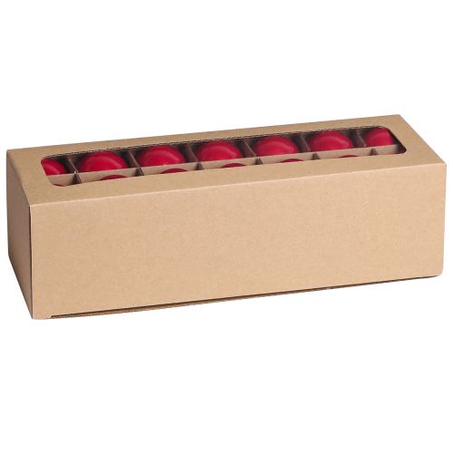 tételeket Karácsonyi labdák üvegfa golyók piros színben Ø4cm 24 db