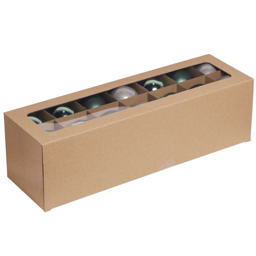 tételeket Karácsonyi golyók zöld szürke üveg gömbök Ø6cm 24 db