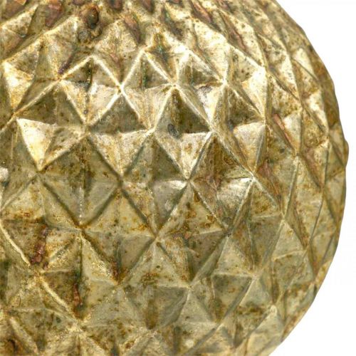 Floristik24 Karácsonyi bálok rénszarvas vintage fadíszek arany Ø12cm 2db