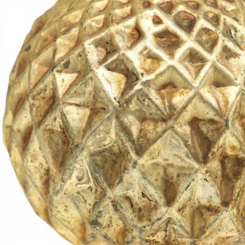 Floristik24 Karácsonyi bálok rénszarvas Karácsonyfadíszek arany vintage Ø7cm 4db