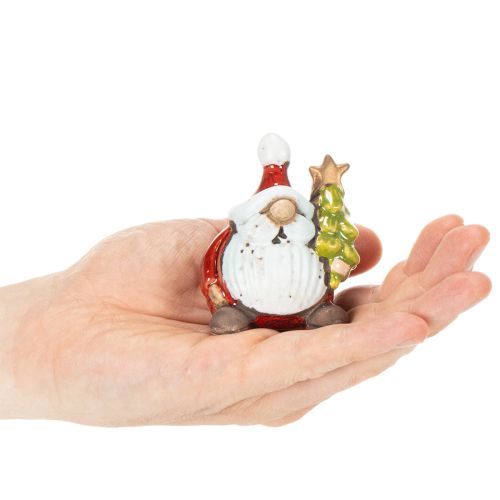 Mikulás figura karácsonyfadíszítéssel, 7 cm, 2 darab | Floristik24.hu