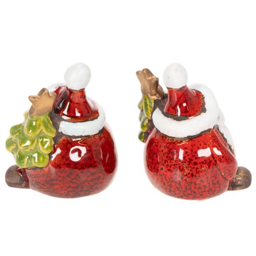 Mikulás figura karácsonyfadíszítéssel, 7 cm, 2 darab | Floristik24.hu