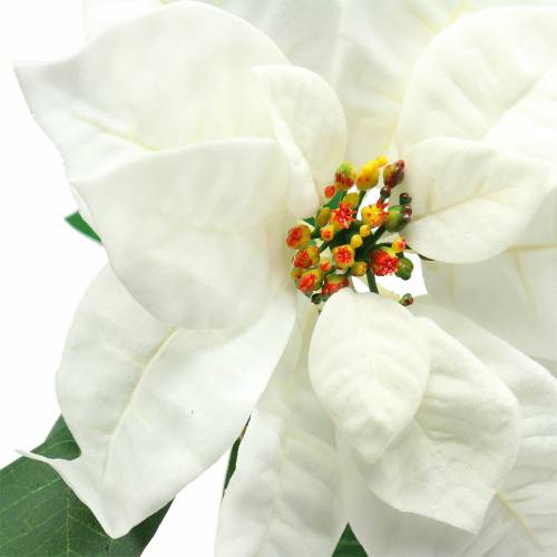 Floristik24 Mikulásvirág fehér művirág 67cm