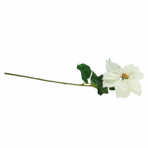 Floristik24 Mikulásvirág fehér művirág 67cm