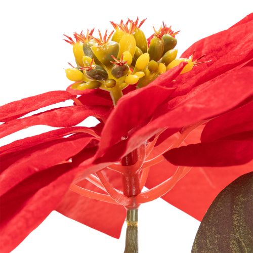 Mesterséges mikulásvirág piros, egyszárú dekoráció 82 cm | Floristik24.hu