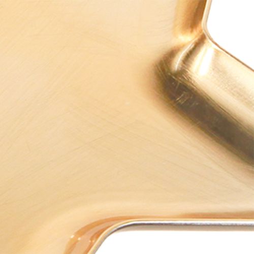 Floristik24 Karácsonyi tányér csillagdísz tányér arany műanyag Ø31cm