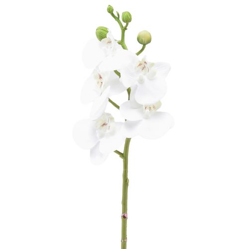 Fehér mesterséges orchidea Phalaenopsis Real Touch 32cm