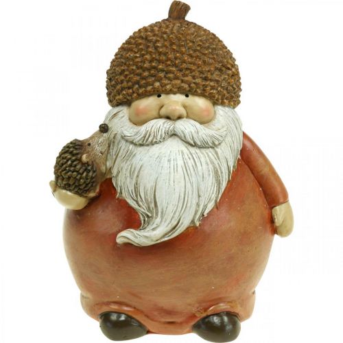 Floristik24 Imp figura makkal és sündisznóval dekoratív figura ősz barna H19cm