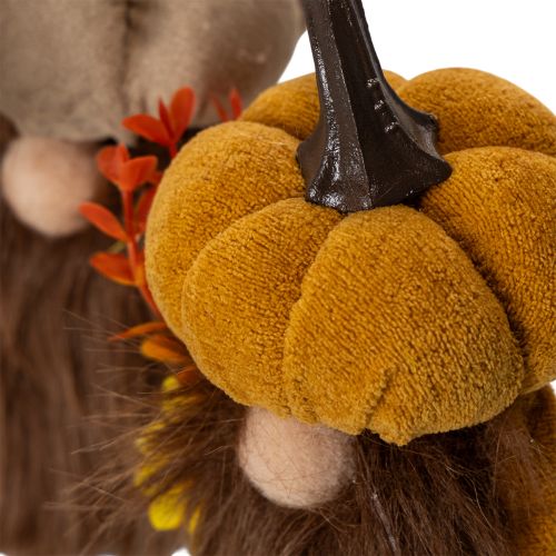 Őszi tök törpe figura napraforgóval és szakállal 16cm 2db | Floristik24.hu