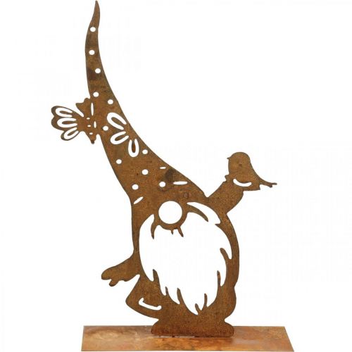 Floristik24 Patinás díszes törpe fém dekorációs állvány, magassága 39 cm