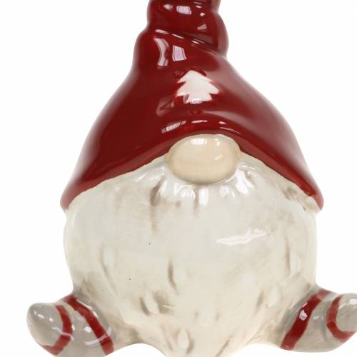 Floristik24 Karácsonyi dekoráció deco figura kerámia manó 10cm 2db