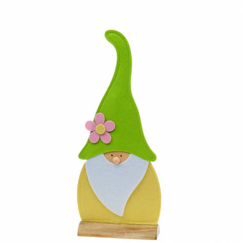 Floristik24 Gnome törpe álló filc zöld, kirakatdísz 22cm x 6cm H51cm