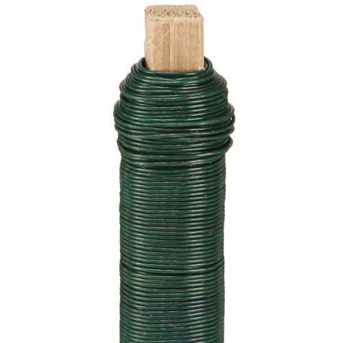 Floristik24 Tekercselő drót zöld 0,65 mm 100 g
