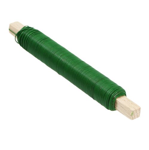 Csomagolóhuzal kézműves drót zöld 0,65mm 100g
