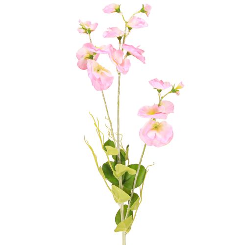 Floristik24 Édes borsó művirág rózsaszín hosszú száron 74cm 2db