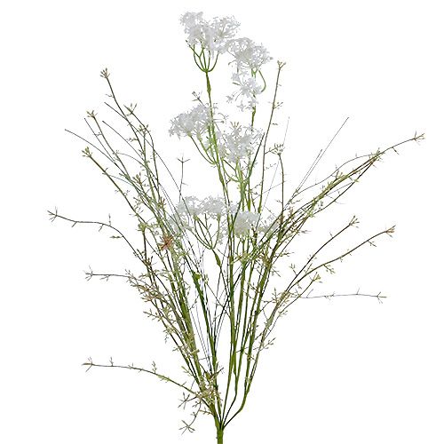 Floristik24 Kerti virágok fehér L50cm 3db