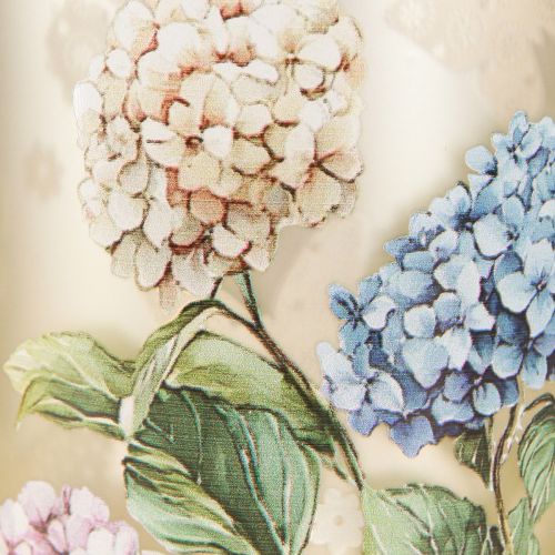 Floristik24 Elegáns virágmotívumokkal díszített gyertyatartó hangulatos szobadekorációhoz, 12,5 cm, 2 darab.