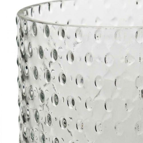 tételeket Virágváza, üvegváza, gyertyaüveg, üveglámpás Ø11,5cm H23,5cm