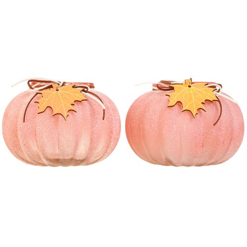 tételeket Lámpás üveg sütőtök teamécses matt Ø16cm H11cm 2db