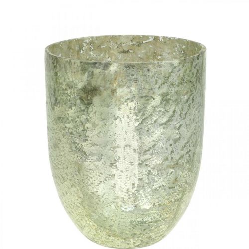 Floristik24 Lámpás üveg teamécses tartó teamécses üveg Ø12cm H15cm